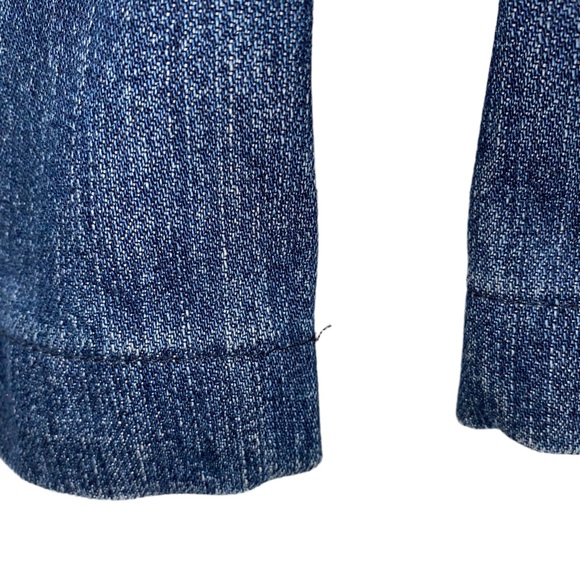 7 For All Mankind Dojo Jeans size 27 Dark Blue Denim Grommet Pockets - Picture 10 of 16